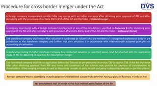 Fast Track Merger And Cross Border Merger Under Companies Act Ppt