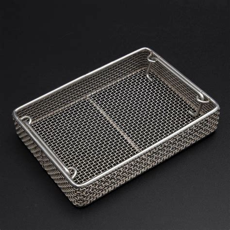 Burr Free Stainless Steel Wire Mesh Smooth Stackable Instrument