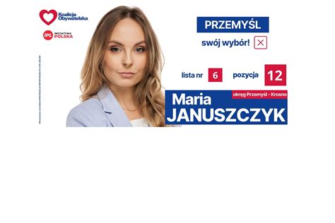 Maria Januszczyk To Najm Odsza Kandydatka Do Sejmu Z Przemy La