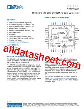 ADMV4630 Datasheet PDF Analog Devices