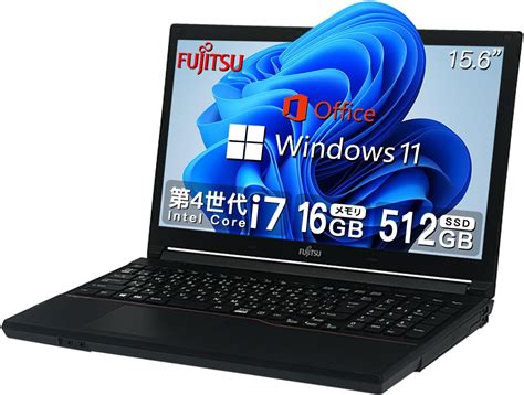 Jp 【整備済み品】 富士通 ハイスペック ノートパソコンcpu爆速第3世代core I7無線lanwi Fi