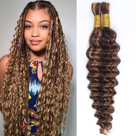 Amazon Afrodiva Human Braiding Hair For Boho Braids Deep Wave