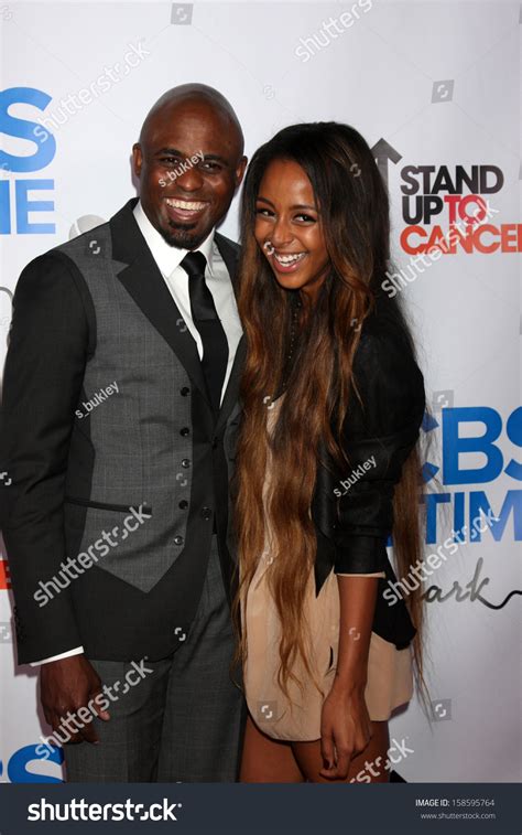 Wayne Brady Girlfriend Marissa Cbs Daytime Stock Photo 158595764