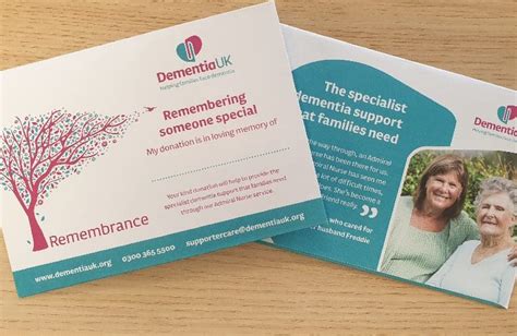 Funeral Collection Envelopes Dementia Uk