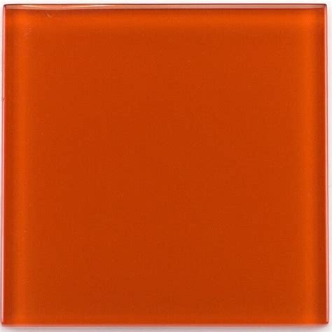 Crossville High Fidelity 45 Pack Orange 4 In X 4 In Glossy Glass Wall Tile In The Tile