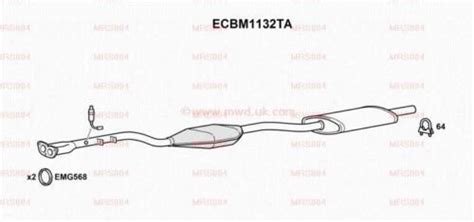 Ecbm1132ta R Exhaust Catalytic Converter Repair Kit Bm91874r Ebay