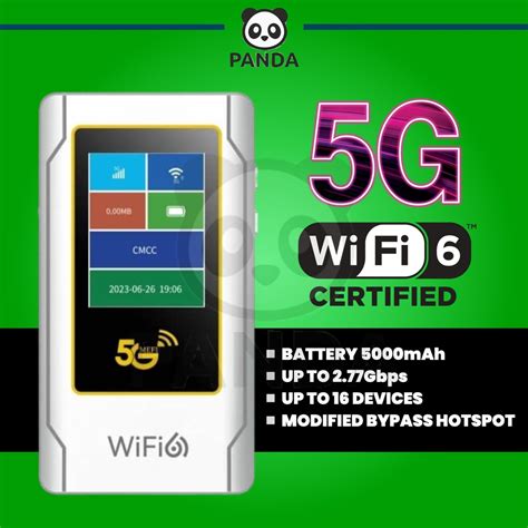 MODIFIED 5G MiFi WIFI6 High Speed Up To 2 77Gbps MOD 5G Pocket Modem