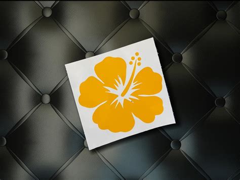 Hibiscus Decal Hibiscus Sticker Hibiscus Vinyl Decal - Etsy