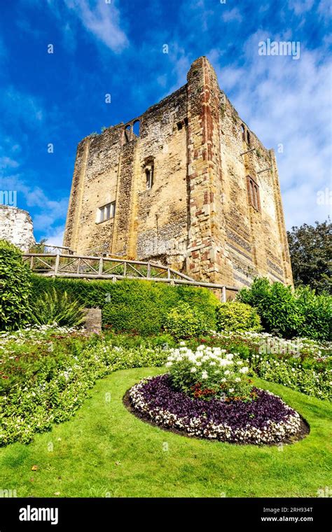 Exterior Of Guildford Castle Guildford Surrey England Stock Photo