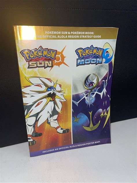 Pokemon Sun And Moon Official Strategy Guide Book Includes Alola Poster