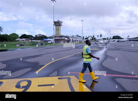 View of Abeid Amani Karume International Airport the main airport in ...