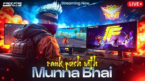 Grandmaster Live Rank Push Free Fire Telugu Munna Bhai Is Live