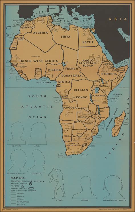 Africa Map Poster