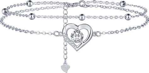 Lydreewam Liebe Herz Armband F R Damen Sterling Silber Doppel