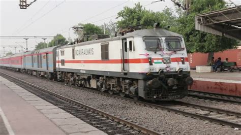 Brilliant Terrific Acceleration India S First Lhb And Fastest High Speed Rajdhani Train Video