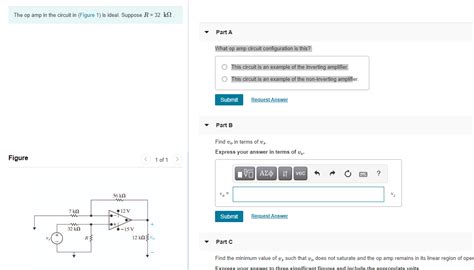 Solved The Op Amp In The Circuit In Figure 1 Is Ideal