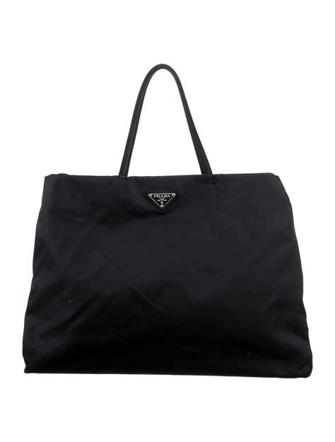 Prada Vintage Vela Tote Black Totes Handbags Pra752191 The Realreal