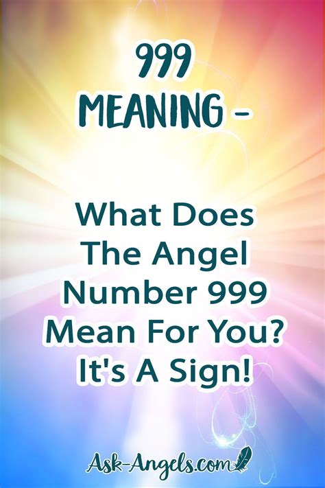 999 meaning – Artofit