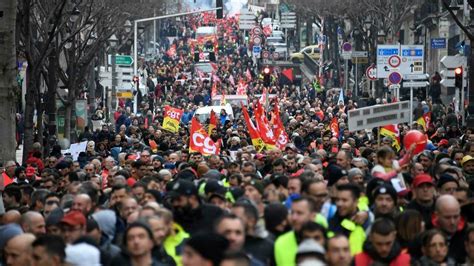 Thousands Protest As Macrons Government Adopts Pension Reform Plan