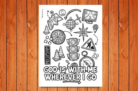 'God is With Me Wherever I Go' Printable • MinistryArk