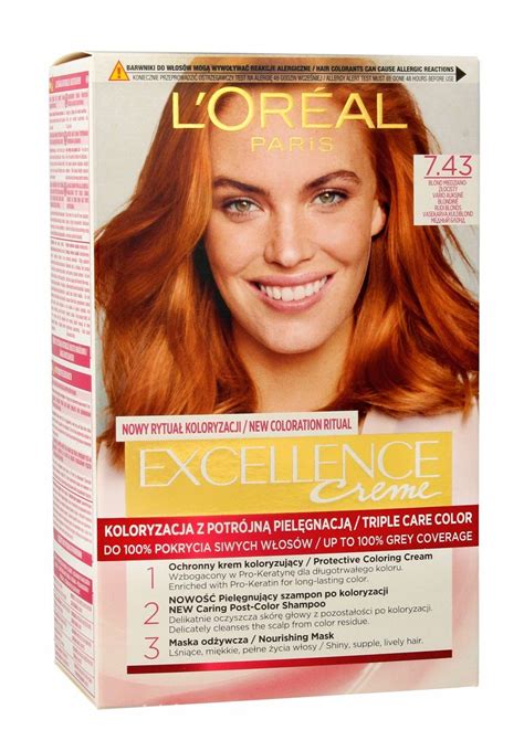 Loreal Excellence Krem koloryzujący 7 43 blond ERLI pl