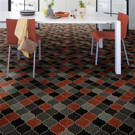 Moroccan Cushion Vinyl Flooring Casa 04 Dining Room Tile Effect Vinyl