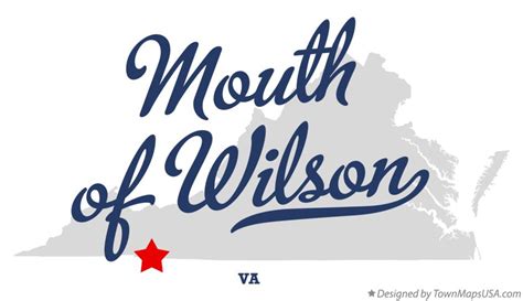 Map of Mouth of Wilson, VA, Virginia