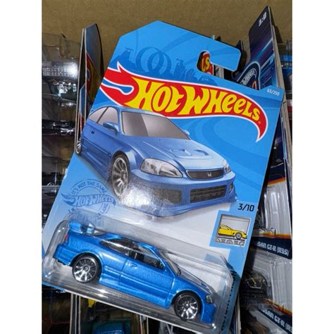 hot wheels 風火輪 Honda Civic SI 本田 喜美 藍色 蝦皮購物