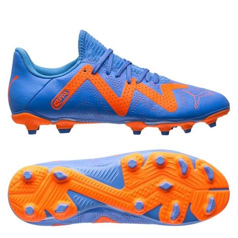 Puma Future Play Fg Ag Supercharge Bl Hvit Oransje Barn