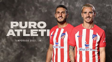 El Atlético de Madrid presenta su nueva camiseta para 2024 por correo y