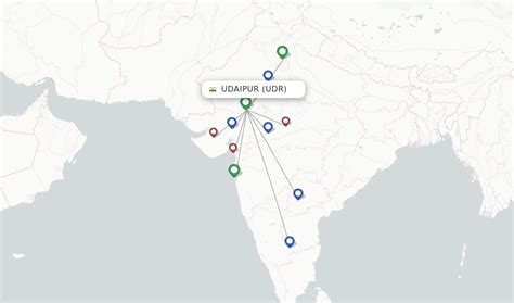 Direct (non-stop) flights from Udaipur (UDR) - FlightsFrom.com