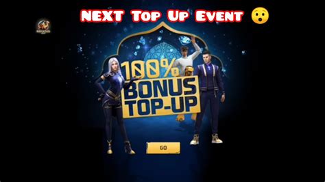 Next Top Up Event In Freefire Game Bonus Top Up Event Freefire