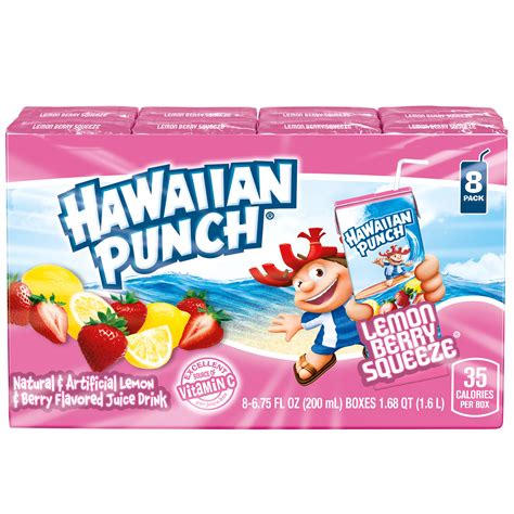 Hawaiian Punch Juice Drink 6 75 Oz Boxes Lemon Berry Squeeze Shop Juice At H E B