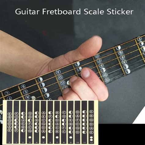 GUITAR FRETBOARD NOTES Map Labels Stickers Fingerboard for 6 String ...