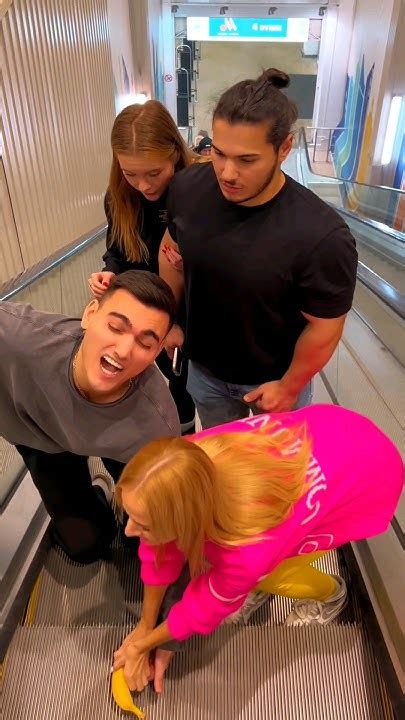 Escalator Prank 🤣 Youtube