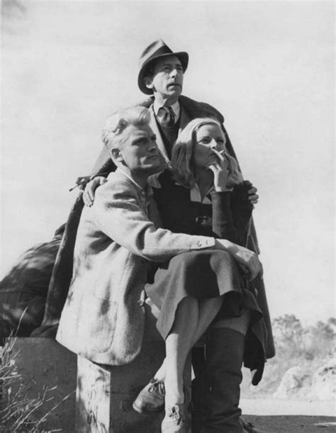 Jean Marais Jean Cocteau And Madeleine Sologne On The Set Of The