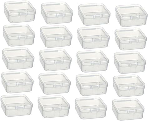 Amazon Tofficu 20pcs Clear Container Small Container With Lid