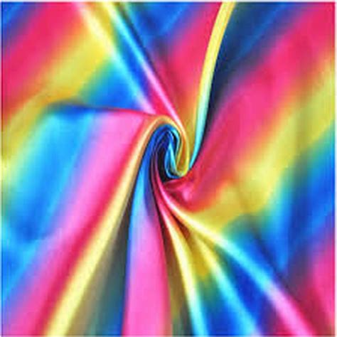 Multi Colour Satin Polyester Fabric Cm Silky Feel