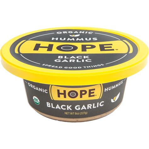 Hope® Organic Black Garlic Hummus 8 Oz Tub