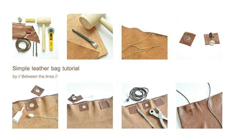 Simple Leather Bag Tutorial Tutorial Between The Lines Flickr