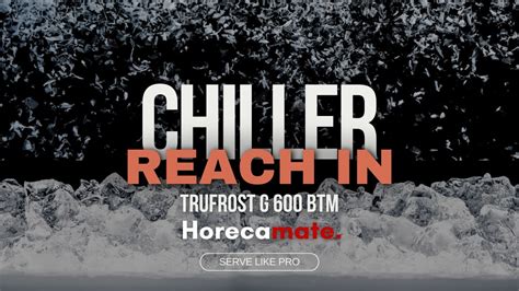 Trufrost Reach In Chiller G 600 BTM Horecamate YouTube