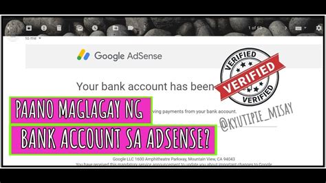 Paano Maglagay Ng Bank Account Sa Adsense How To Add Bank Account In