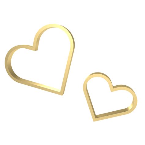 Free Goud Hart Png Beeld Voor Liefde Concept 16457905 Png With