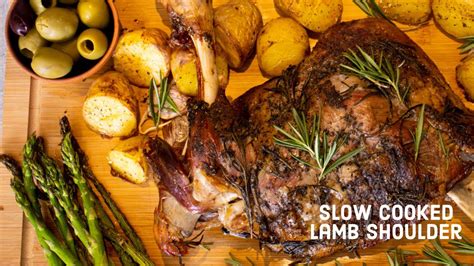 Slow Cooked Rosemary Garlic Lamb Shoulder Easy Sunday Roast Youtube