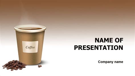 Powerpoint Templates And Backgrounds Fresh Coffee PowerPoint Template