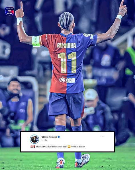 Barcelona - 🚨BREAKING:" Raphinha will start 🆚 Bilbao | Facebook