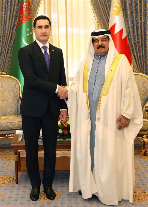 Negotiations Between President Serdar Berdimuhamedov And King Hamad Bin