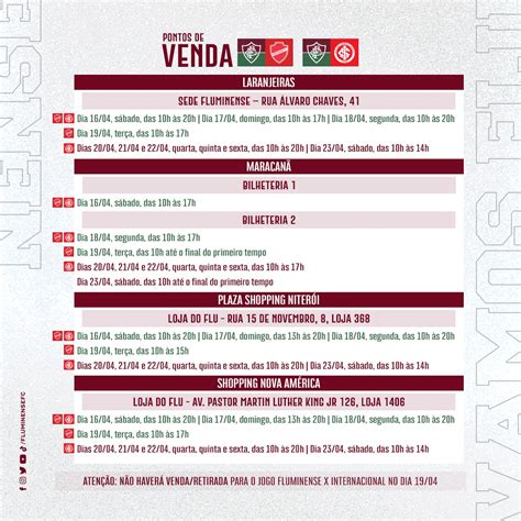 Fluminense F C On Twitter Pontos De Venda Abertos Garanta O Seu