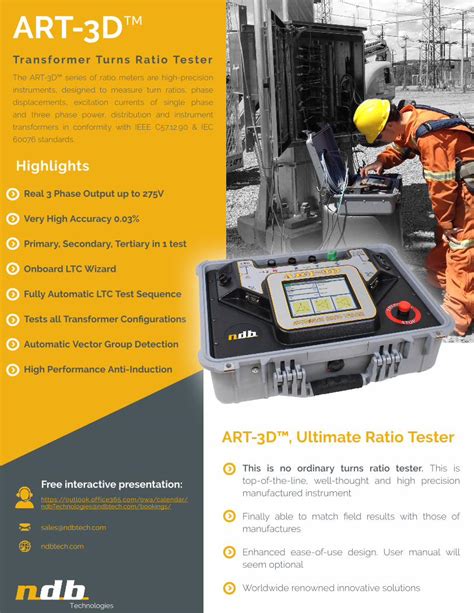 Pdf Transformer Turns Ratio Tester Ndb Technologies Transformer