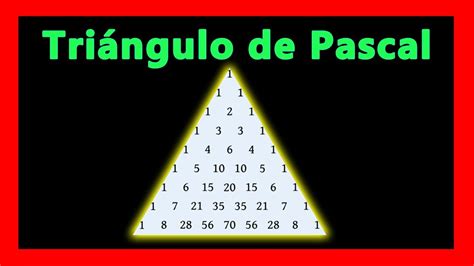 Como Hacer El Triangulo De Pascal Youtube